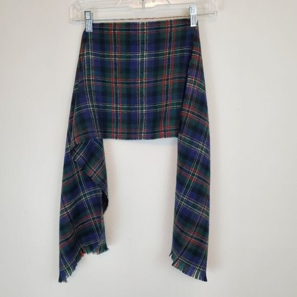 Ingles Buchan Scott Green wool unisex scarf - Picture 1 of 7